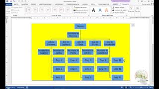 Insertar organigrama en Word 2013 [upl. by Bal]