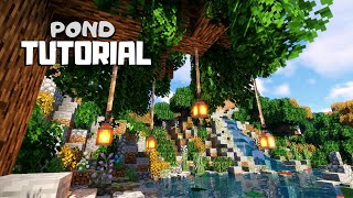 Minecraft How to Terraform a Pond Landscaping Tutorial [upl. by Morganstein]