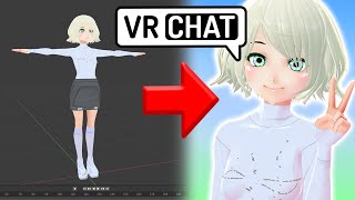 VRoid to VRChat Unity 2019  Blender BEGINNER TUTORIAL [upl. by Nosduj]