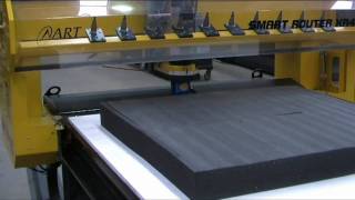 ART XR4800 CNC Router Cutting 105mm Closed Cell Foam [upl. by Annauqaj]