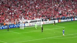 Champions League Final 2012  Chelsea vs Bayern Munich climax of penalty shootout [upl. by Ettedranreb]