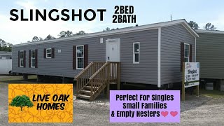 SLINGSHOT 2BED 2BATH SINGLEWIDE BY LIVE OAK HOMES  DIVINE MOBILE HOME CENTRAL [upl. by Disraeli]