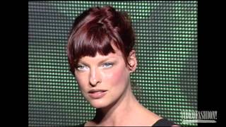 LINDA EVANGELISTA  Videofashions 100 Top Models [upl. by Nuahsyar]