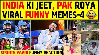 INDIA KI JEET SE ROYA PAKISTAN VIRAL FUNNY MEMES 😂 SPORTS YAARI FUNNY REACTIONS indvsnz ct2025 [upl. by Ekim]