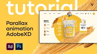 Adobe XD Animation Tutorial  Parallax Effect for Website Design [upl. by Htiekram]