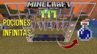 ✔️COMO HACER POCIONES INFINITAS EN MINECRAFT 117 PE BEDROCK✔️ [upl. by Dickie]