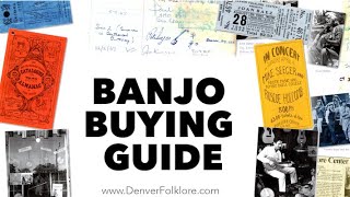 Banjo 101 Buyers Guide [upl. by Kcirdneked]