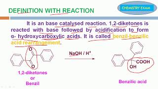 BenzilBenzilic acid Rearrangement  Definition Mechanism with examples [upl. by Shiff]