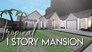 Bloxburg One Story Mansion [upl. by Ahsinnod]