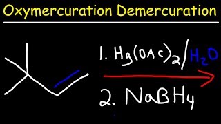 Oxymercuration Demercuration Reaction Mechanism [upl. by Ahsiyt]