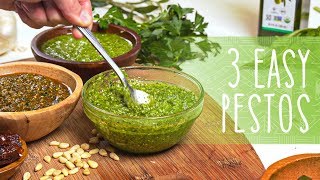 How to Make Pesto  3 Easy Pesto Recipes [upl. by Sina]