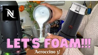 How To Foam Milk With Aeroccino 3 Make Coffee With Foam Tips amp Tricks  Easy Foamed Latte Recipe [upl. by Ecirtnas705]