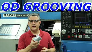 Mazak Lathe Training CNC Grooving OD Mazatrol Programming [upl. by Ollecram369]