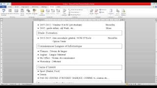 Comment Rediger Un CV [upl. by Wiersma600]