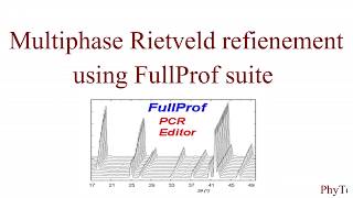 Multiphase rietveld refinement with FullProf suite  a step by step tutorial [upl. by Fancie]