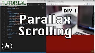 Parallax Tutorial  Scrolling Effect using CSS and Javascript [upl. by Frieda]