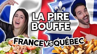 La nourriture Française vs Québécoise jeu avec Carl is Cooking  DENYZEE [upl. by Wilkie]