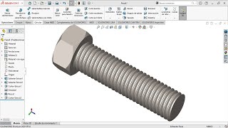 Tutorial SolidWorks Tornillo [upl. by Aholla]