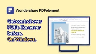 Introducing AllNew PDFelement 8 for Windows [upl. by Ecnarepmet]