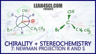 Newman Projection Stereochemistry R amp S Trick Chirality Vid 7 [upl. by Lorant55]