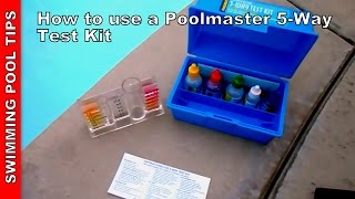 Pool Test Kit 5way How to Use aPoolmaster 22260 5way test kit [upl. by Arlin621]