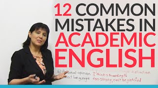 12 Common Errors in Academic English – and how to fix them [upl. by Hailed]