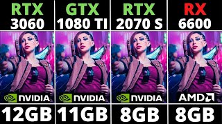 RTX 3060 VS GTX 1080 TI VS RTX 2070 SUPER VS RX 6600  TEST IN 11 GAMES [upl. by Nefets627]