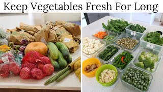 How To Keep Vegetables Fresh For Long  Vegetable Storage Tips [upl. by Dripps]