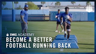 3 Football Drills to Become a Better Running Back [upl. by Inittirb]