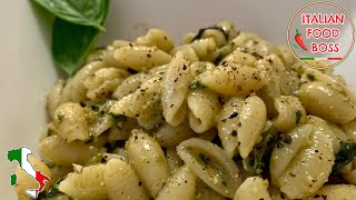 Authentic pesto  6 ingredients Real Italian recipe [upl. by Yelkreb]