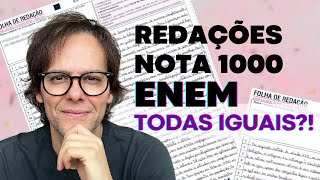 REDAÇÕES NOTA 1000 ENEM SÃO PRATICAMENTEIGUAIS [upl. by Sirad96]