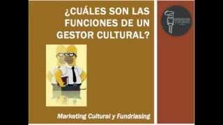 ¿Cuales son las funciones de un gestor cultural [upl. by Bobina]