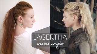 Lagertha Vikings Warrior Ponytail How To [upl. by Giverin]