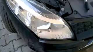 Renault Megane III MK3  How to change headlight bulbs Disassembly in 40 seconds [upl. by Iluj]