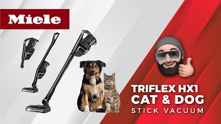 Miele Triflex HX1 Cat amp Dog Cordless Bagless Stick Vacuum Cleaner Review amp Demo  Vacuum Warehouse [upl. by Tenneb128]