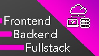 Frontend vs Backend vs Fullstack Web Development  What should you learn [upl. by Davidde]