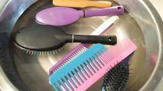 HOW TO CLEAN YOUR COMBSHAIR BRUSHES [upl. by Enilrem]