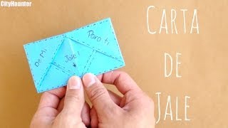 Carta Jale FACIL  Cartas de origami  CARTAS PARA MI NOVIO [upl. by Tecla935]