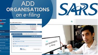 SARS  ORGANISATION OPTION  How to add your Business on efiling [upl. by Mello422]