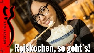 Asiatisch REISKOCHEN  so bekommt man den Reis wie beim Asiaten hin [upl. by Coady603]