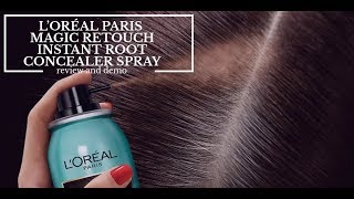 LOreal Magic Retouch Instant Root Concealer Spray Review and Demoapplication [upl. by Eignat]