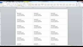 How to create labels in Microsoft Word [upl. by Burrton737]