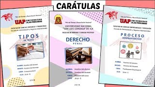 CARÁTULAS EN WORD 4 Diseños  TUTORIAL fácil paso a paso  Shirlhy [upl. by Stockwell963]