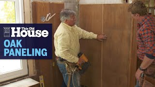 How to Install Oak Paneling  This Old House [upl. by Reba879]