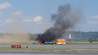 Stunt plane crashes during air show [upl. by Henryson]