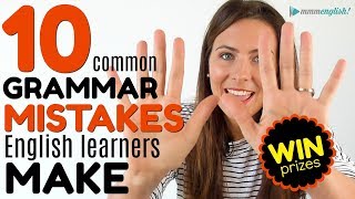 10 MOST COMMON Grammar Mistakes English Learners Make 😭😭😭 [upl. by Ylrahc]