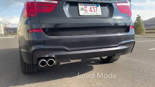 BMW X3 Valvetronic Designs Exhaust Demonstration [upl. by Leah305]