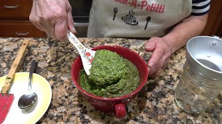 Italian Grandma Makes Fresh Basil Pesto [upl. by Boarer]