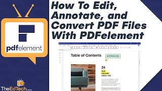 How to Edit Annotate and Convert PDF Files With PDFelement Tutorial and Review [upl. by Elitnahc231]