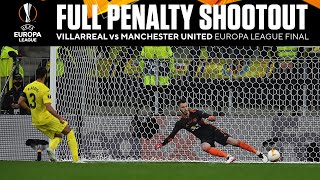 Penalty Shootout  Villarreal vs Manchester United  Europa League Final  UCL on CBS Sports [upl. by Ahsita367]